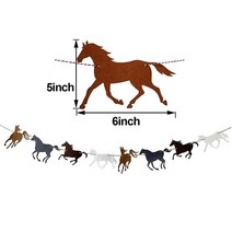 경마 테마 파티 장식 배너 풍선 승마 클럽 용품 Horserace 카우보이 생일, 01 banner