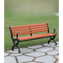통나무벤치 공원 의자 야외벤치 등받이 정원 인테리어, 등받이X) 1.2m - 페인트 안떨어짐