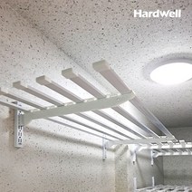 하드웰 베란다 시스템 벽선반 1단 사각 세탁실 벽걸이 철제, 1단 사각(100x45cm)높이24cm