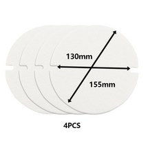 자재 2/4Pcs Ceramic Fiber Paper For Sealing Of Furnace Tube Pellet Flaps 125/155MM Flue Pipe Gasket Ma, [04] 4PC B