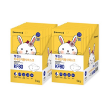 웰킵스 미세먼지황사마스크 소형 KF80, 25개입, 1개, 백색