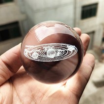 지구본 세계 지도 지구의C10-1 K9 크리스탈 태양계 행성 글로브 3D 레이저 새겨진 시스템 공 터치 스위치 L, 05 Solar system_02 8 CM