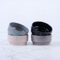 썬42520 [SΘN] 디자인소스기 씨리얼그릇 스파게티볼 반반그릇 시리얼 디저트식기, iШi_ 헤리티지 국내 도자기 소스볼 4color, iШi_ 그레이