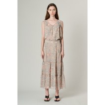 올앤썬드리 프린트 티어드 백 밴딩 스커트 A3M5S212 888186