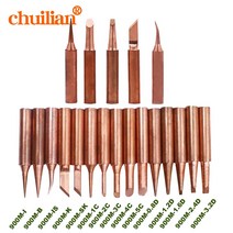 5pcs/lot pure copper Iron tip 900M-T soldering tip for hakko soldering rework station soldering iron, 05 900M-T-B