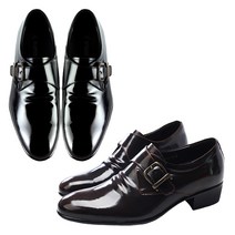 마리오탈라리코 블랙라벨 소가죽 셔링 몽크스트랩로퍼 6cm 키높이구두