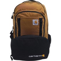 Carhartt 카하트 카고 시리즈 중형 배낭 및 후크-N-홀 절연 3캔 쿨러, Carhartt Brown