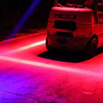 지게차 안전빔 LED 라인 램프 레이저빔 라인이 더욱 선명해진 후방 사이드등 150mm, 사고방지 150mm 레드라인 1개