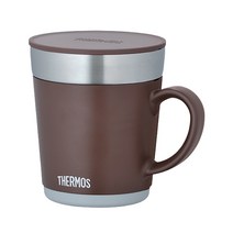 써모스 보온보냉 소프트 머그컵 350ml, 브라운(JDC-350K-BW), 1개