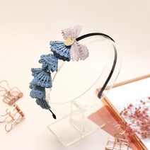 비단길 여아용 다비나 겹프릴 머리띠