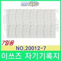 이쓰즈 TH-27R용 자기온습도기록지 NO.20012-7 7일