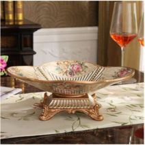 북유럽 앤틱 과일 쟁반 디저트 플레이트 럭셔리 부띠끄 인테리어 장식 빈티지 선물 펄 파우더 플레이트, B타입 프루티 플레이트(펄 파우더