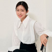 [차정원 착용][21FW] 숄더 포인트 셔츠_WHITE