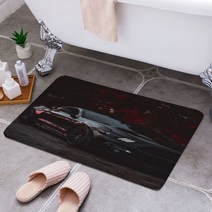 포드 머스탱 미끄럼 방지 3D 프린팅 카펫 바닥 매트 러그 거실 침실 문 홈 인테리어147445, 4616483, 50x90cm