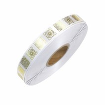 나모몰 명절 선물포장지 포장리본, 1개, 01-01.전통문양리본(금박/15mm)_백색