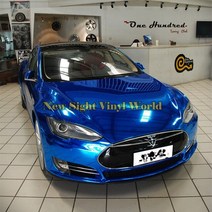 광택 실버 블랙 레드 로즈 골드 미러 크롬 비닐 랩 자동차 바디 필름 호일 자동차 포장 스티커 버블 프리 11 색, 5.Dark Blue