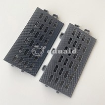 카디매트 조립식 관공서 학교 회사 상가 출입구 발매트 미끄럼방지 - 테두리 마감재, 그레이, 1개