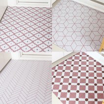 CLEAN UP 멜리사 패턴 코일 현관매트 베란다 발코니 현관용 업소용 바닥 아파트 입구 롤 DIY, 1.멜리사줄눈헤링본-핑크