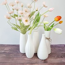 화이트 세라믹 화병 도자기 꽃병 인테리어 소품 5가지타입, 3.C