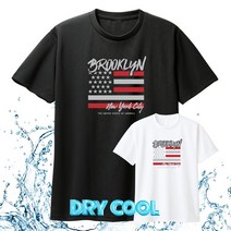 DB미국 드라이 반팔티 시원한 기능성 헬스 운동 프린팅 라운드 티셔츠 쿨론 빅사이즈