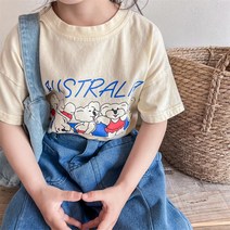 아동 유아 여름 코알라 프렌드 반팔 티셔츠
