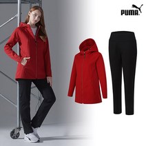 푸마 PUMA NEW 푸마스포츠 저지트랙수트 여성 SET - RED B