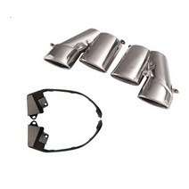 Hond cc KSK Cr Rer Exhu Muler Tip inless eel Til Pipe Tilpipe With Holder Brcket rme Body Kit, 01 은