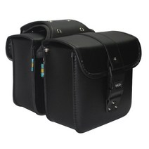 수퍼커브 클래식 바이크 오토바이 사이드백 리어백 cg125 슈퍼커브 그리폰 부캐너 탑박스 원버튼 투버튼 락버튼 가죽 스쿠터, 3.락버튼 사이드백 2개(좌/우 세트)-블랙