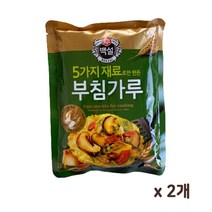 백설 5가지 자연에서 얻은 재료 부침가루, 350g, 2개
