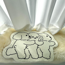 강아지 댕댕 극세사 화장실 욕실 발매트 빨아쓰는 발닦개 소형 미끄럼방지 귀여운 발매트