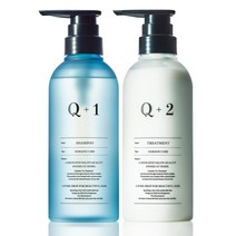 Q+ (쿼리타스) 샴푸 컨디셔너 세트 [데미지 케어] 모발 시험 실시 큐티클 접착 모발 코팅 광택도 업