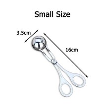 Stainless Steel Meatball Maker Clip Fish Ball Rice Ball Ice Cream Ball Non-Stick Tongs Mold Form, 색깔2, 하나, 색깔2
