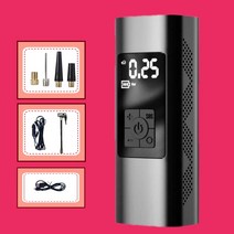[3세대 1분충전] 달꿈상회 셀프 자동차 타이어 공기압 체크 주입기 공기 충전 충전기 측정 측정기 에어 바람 펌프 오토바이 킥보드 자전거 튜브 겸용, 1개