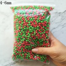 15g 4-6mm 여러 가지 빛깔의 폴리스티렌 스티로폼 폼 비즈 다채로운 미니 볼 필러 상자 병 공예 DIY 장식, 21 4-6mm Mix 15g_01 4-6mm