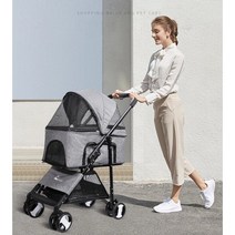 노견용 애견유모차 고양이 강아지 개모차 개 강아지 가드 웨건, 일반형 개모차, 블루