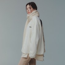 커버낫 [Covernat] 플리스 집업 자켓 아이보리