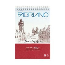 파브리아노 드로잉아트 스프링 CS01 A5 200g, 4개