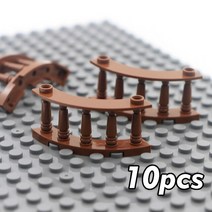 산업용 사다리 도시 친구 집 MOC 부품 울타리 계단 사다리 게이트 빌딩 블록 도어 창 인물 성 정원 벽돌 장, 32 10 corner