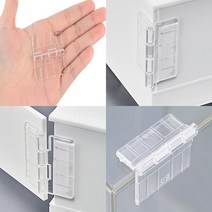 부착식 2P 플라스틱경첩 유리경첩 미니경첩 서랍경첩 소형경첩