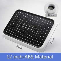 샤워기대형 유량 슈퍼차지 레인폴 샤워 헤드 욕실 수도꼭지 교체 부품 가정용 호텔 액세서리, 03 White