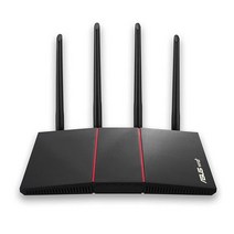 [정품] ASUS AX1800 Wi-Fi 6 라우터 (RT-AX55) 듀얼 밴드 기가비트 무선 속도 가치 게임 스트리밍 Ai메시호환 평생 인터넷 보안 부모 제어 MU-MIMO OF, Router_AX1800 | Black