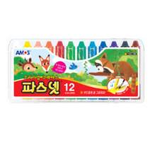 아모스 파스넷 크레파스, 12색, 19개