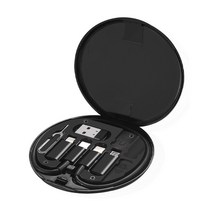 멀티 케이블 5in1 키트 60W 고속 충전 PD 데이터 전송, 블랙, 1개