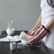 기타 바보사랑[무드앙코르]리노에리나 블루라인 리투아니아 린넨 주방장갑 레드, 마농(오트밀)