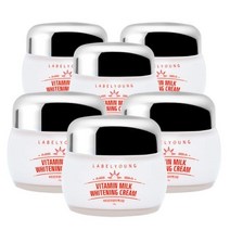 라벨영 쇼킹비타민 우유미백크림 6개, 55g