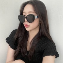 VANANA2 여성남성 레트로 배색 캐츠아이 선글라스