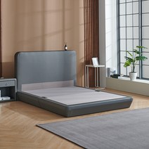 공간채우기 호텔식 국내제작 슈퍼싱글 퀸 침대 통판프레임, 다크 그레이