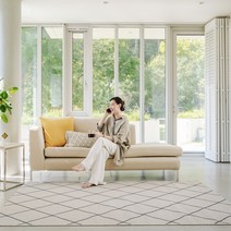 Conto Rug 벨기에 직수입 오가닉 콘토 사이잘룩 직조 카페트 러그 콘토 러그