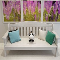 원목 목재 나무 좌식 쇼파 쇼파 거실 긴 3인용 4인용, 120*60*90 화이트