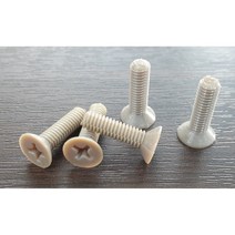 피크 플라스틱 수지볼트 PEEK 접시머리 M3x5mm 외 사이즈선택, PEEK 접시머리 M6x30mm